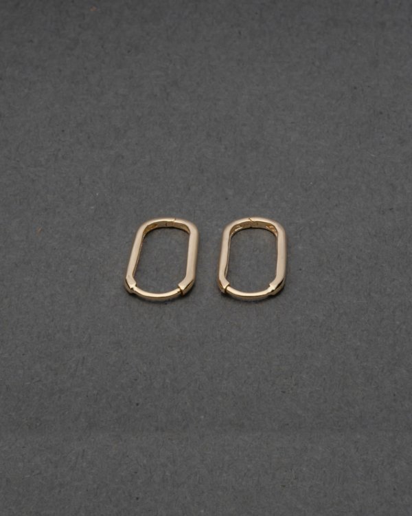 Sterling Silver Geometric Shape Earrings – Modern and Bold Design